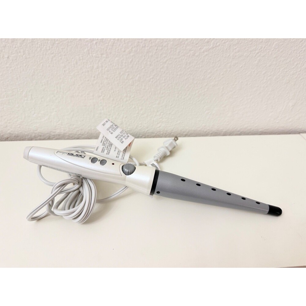 Jilbere Conair Professional Nano Silver Ceramic Tapered Curling Wand Hair Tool